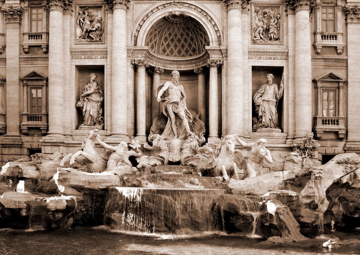 The Trevi Fountain, Rome by Vincent Abbey