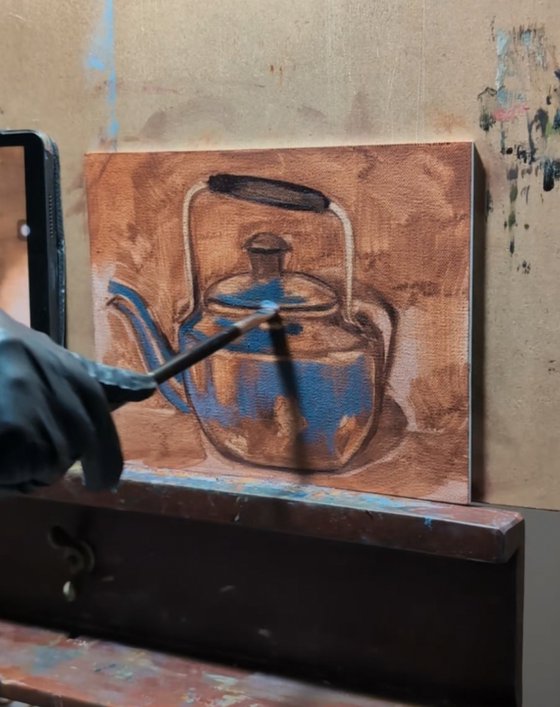 Antique Silver Kettle
