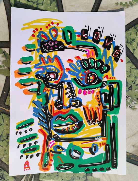 LOVE FACE 21x30cm