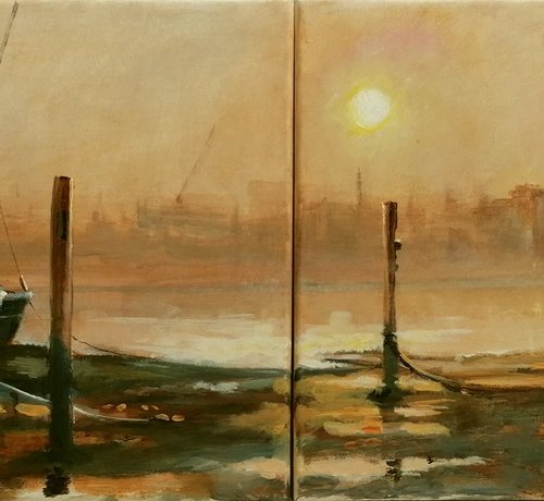 London's Thames riverside by Alan Harris