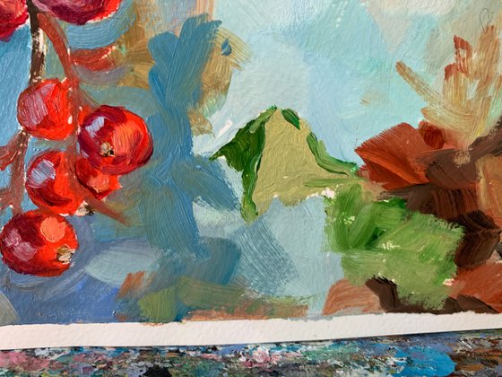 Red currant berries.