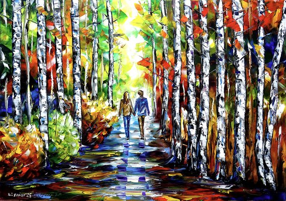 Walk in the Birch Forest