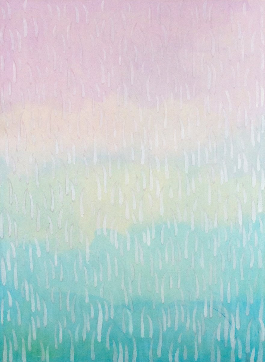 Expressive Abstract Oil Painting By Petr Johan Marek, 55 X 75", Eye Comfort, Original Artwork