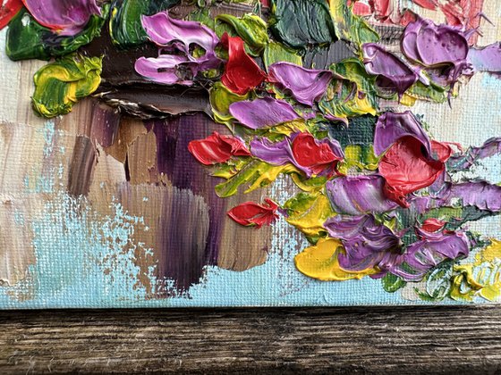Old Window with Flowers
