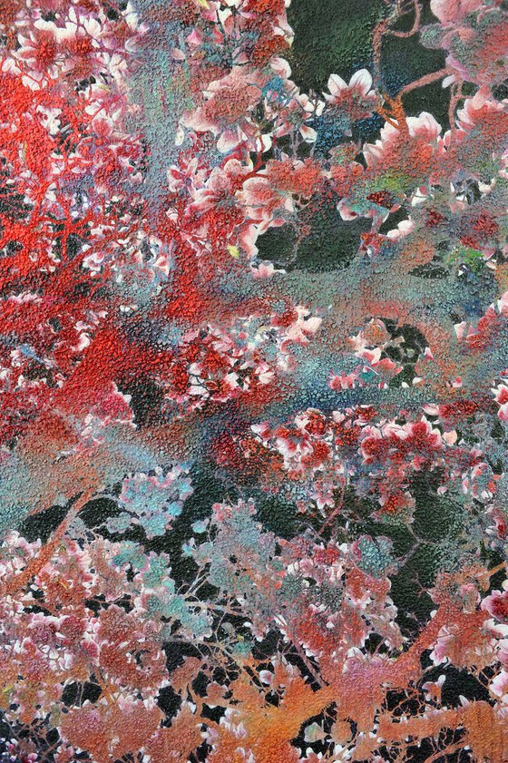 Green &amp; Coral Magnolia