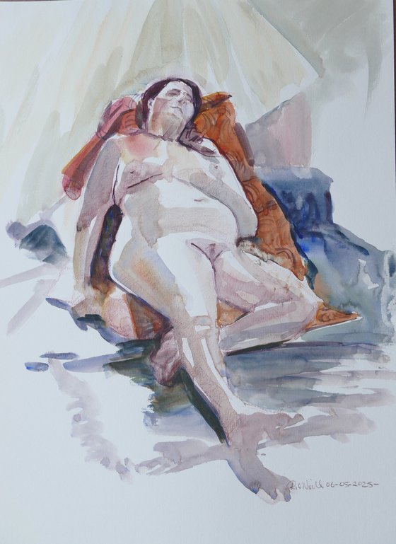 Reclining female nude