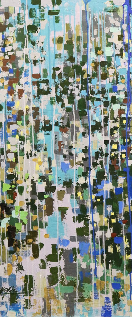 April Rain in Gramercy by Chin H Shin