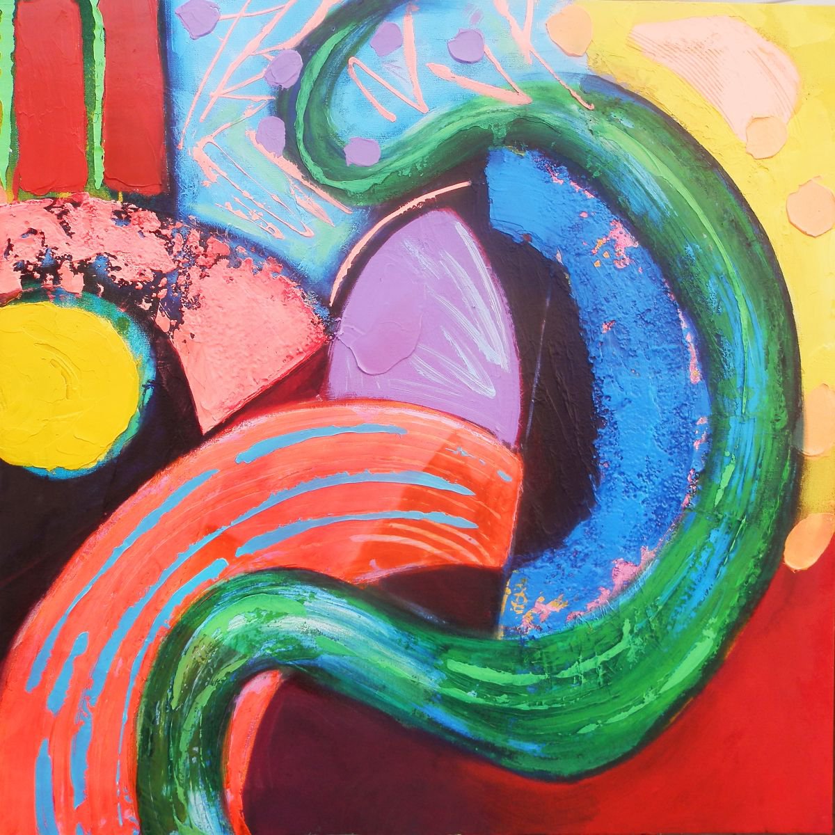 Siena Fields By Frank Barnes, 30 X 30, Artwork For Sale On Artfinder