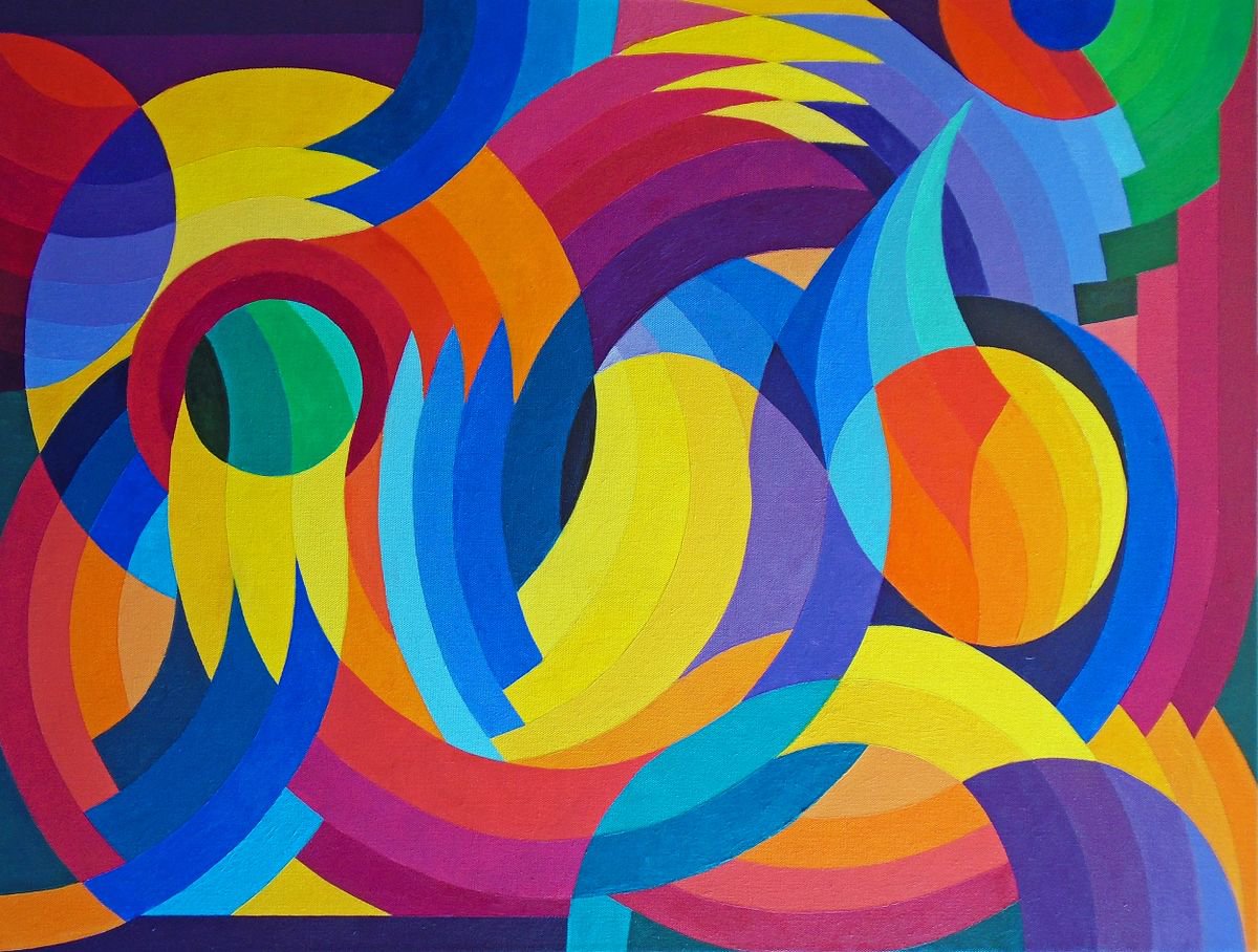 CELEBRATION OF CURVES & COLOURS by Stephen Conroy