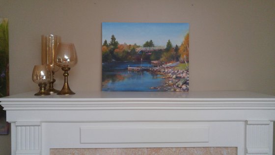 Autumn on the river creek