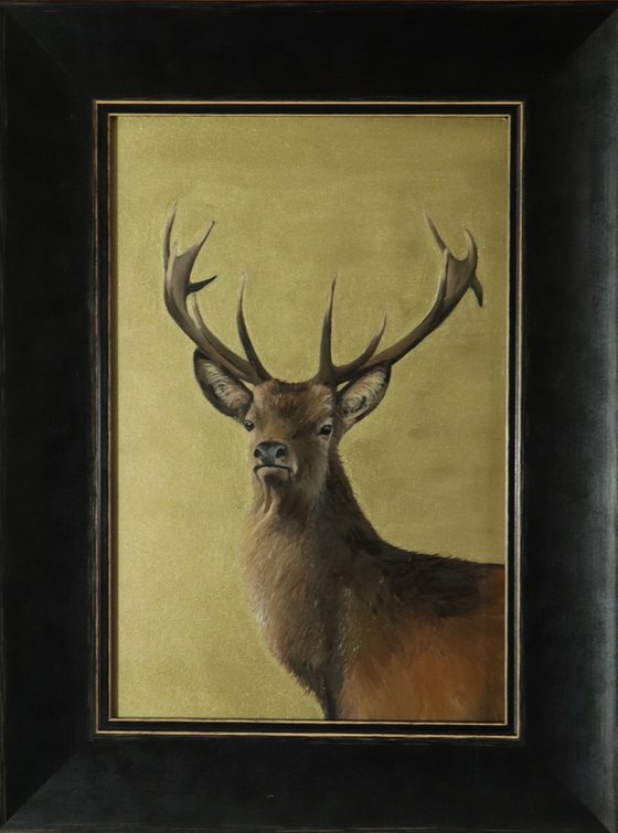 Stag on a Sky of Gold