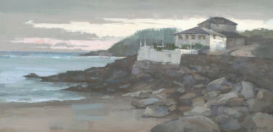 Swanpool Beach at Dusk