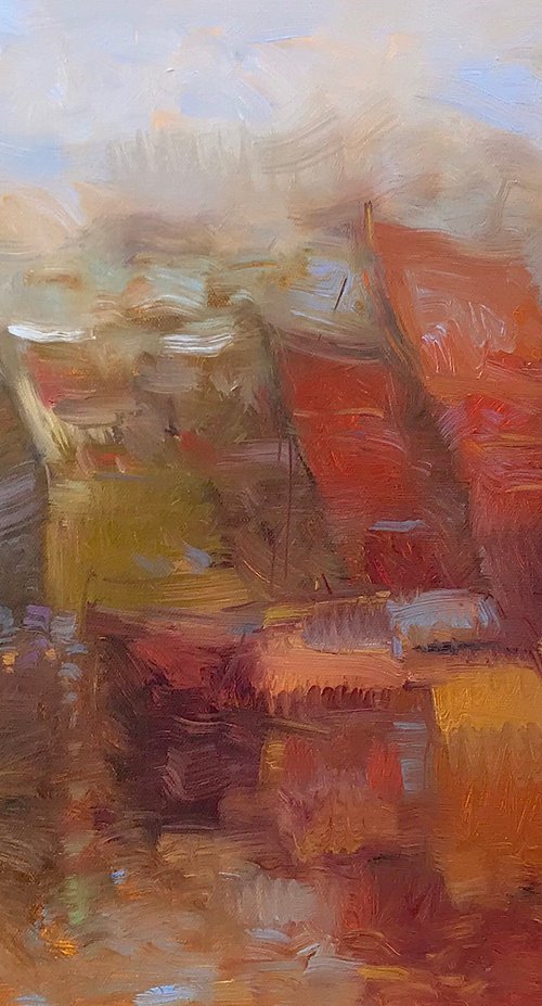 Venice Sail Boats, Original oil painting, Handmade artwork, One of a kind by Vahe Yeremyan