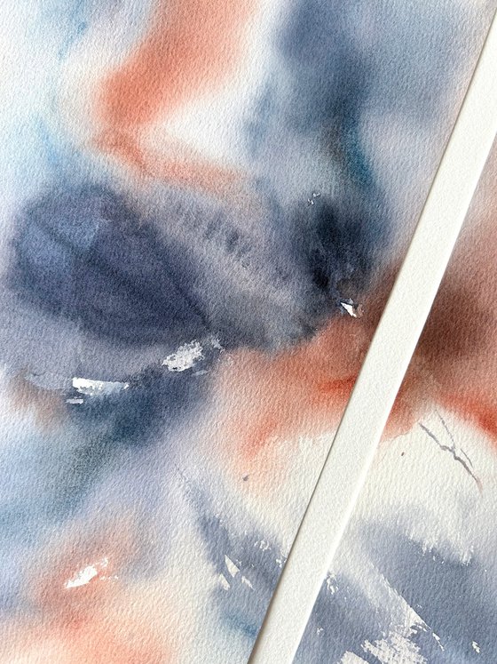 Abstract flowers diptych