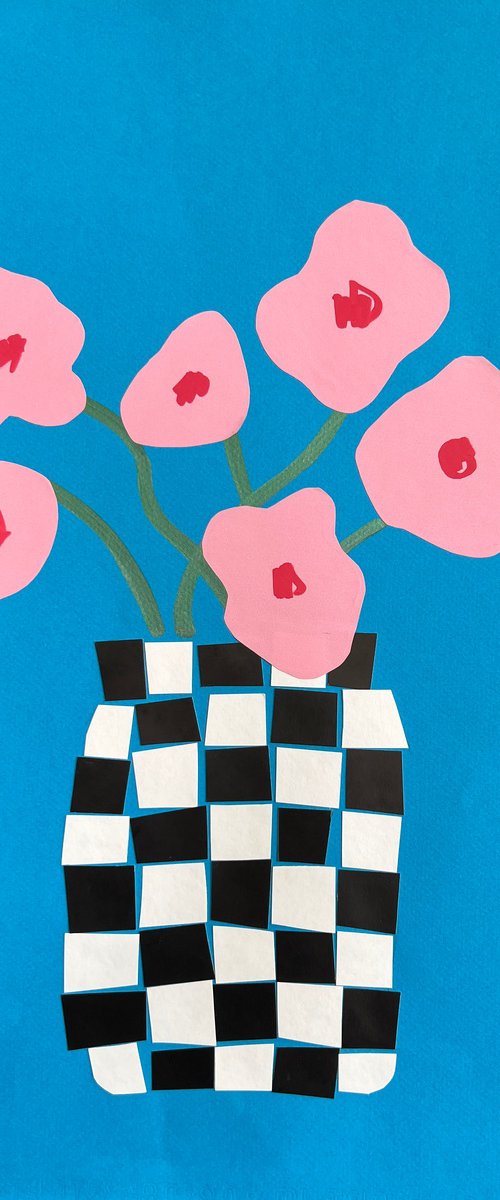 Minimalist Pink Flower by Sasha Robinson