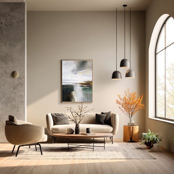 Emerald Divide. golden accents