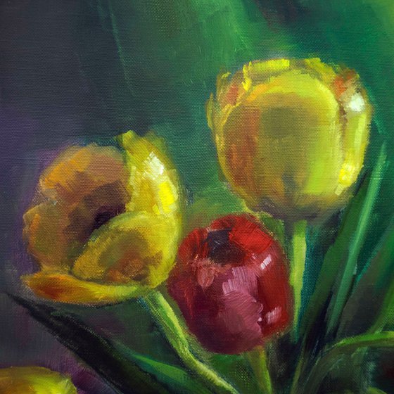 Tulips painting Still life