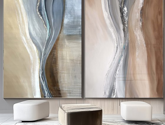 Diptych Flowing Continuum