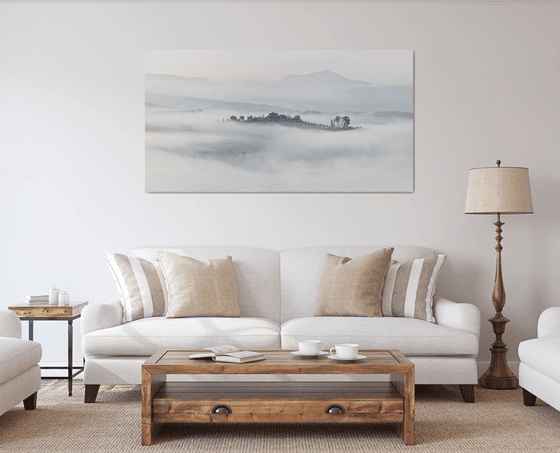 Island in the fog, Landscape in Tuscany - Limited edition 1 of 5