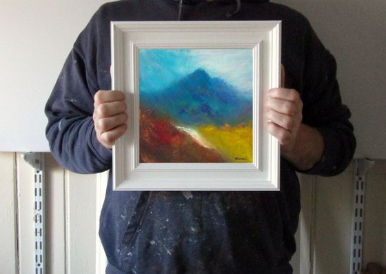 Sgurr na Ciche, colourful Scottish mountain landscape