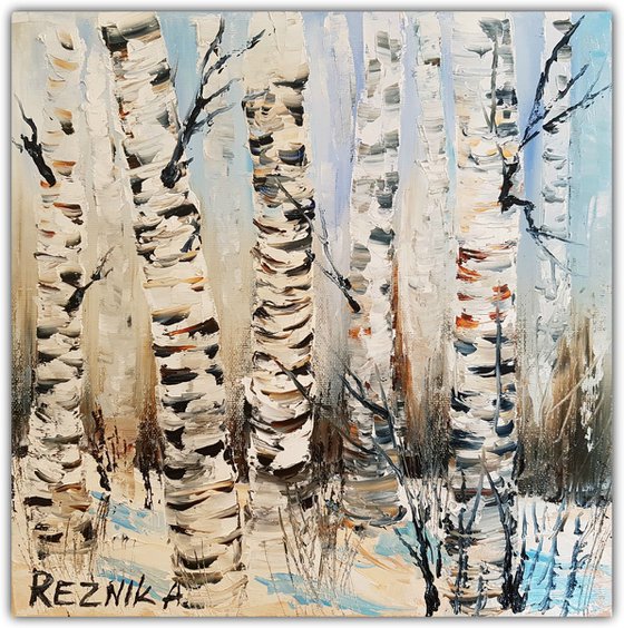 Winter birches 30cm*30cm