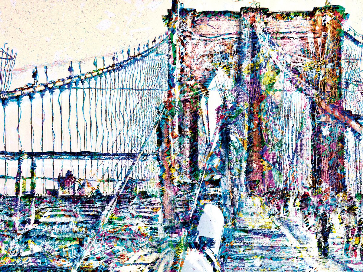 Bosquejos neoyorkinos, Brooklyn bridge by Javier Diaz