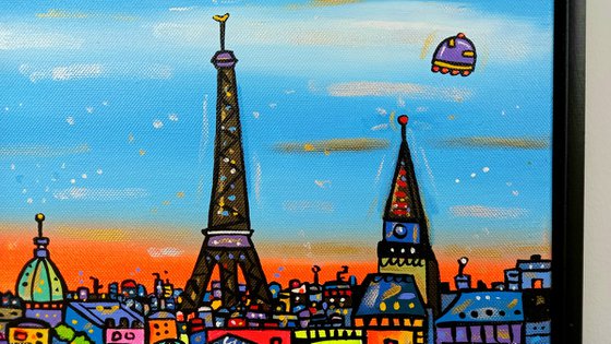 Vibrant View of Paris