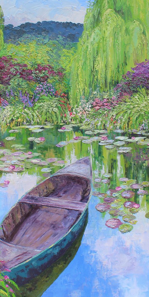 The Norwegian boat At Giverny by Kristen Olson Stone