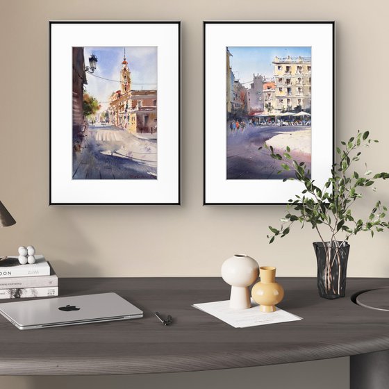 Moments in Valencia (Diptych)