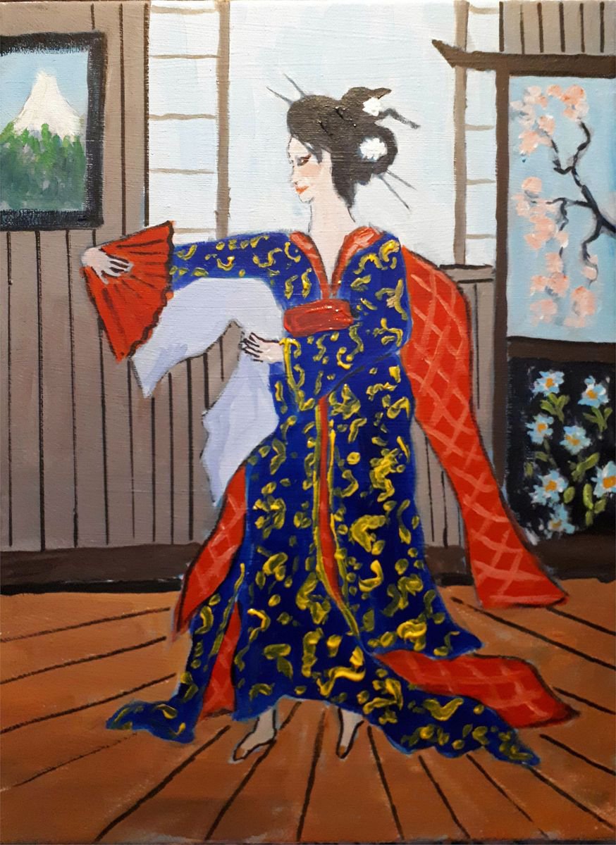 dancing geisha by Colin Ross Jack