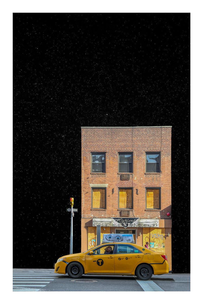 Yellow Taxicab, New York - 16 x 24 by Brooke T Ryan
