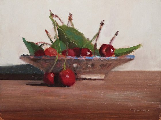 Cherries and a Plate