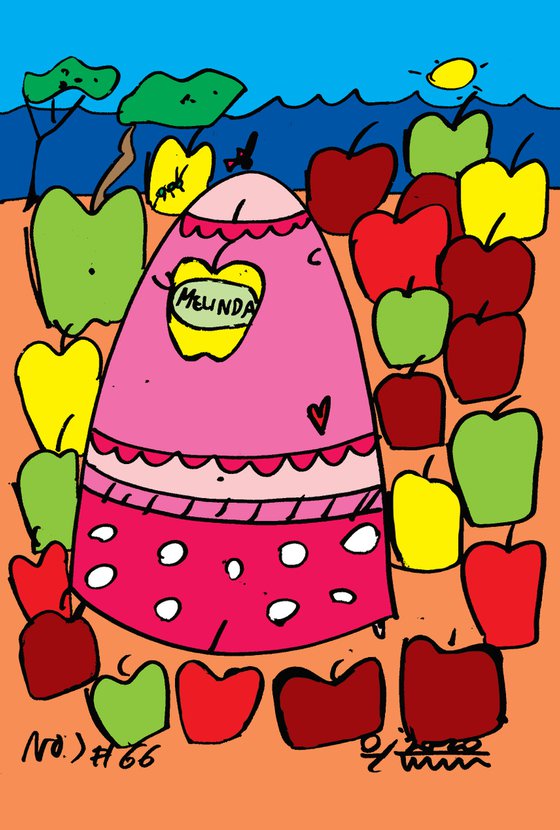 FAT#39 fat woman dipped in melinda apples