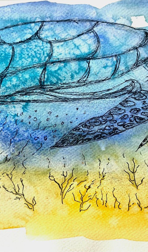 BLUE TURTLE by Jenny Tsoneva