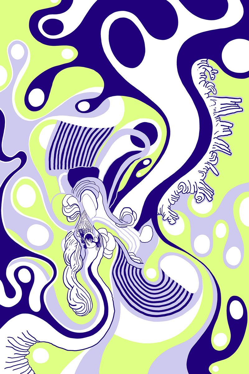 Abstract Giclee Print By Alasdair Willis, 16 X 23, Punctum, Original Artwork