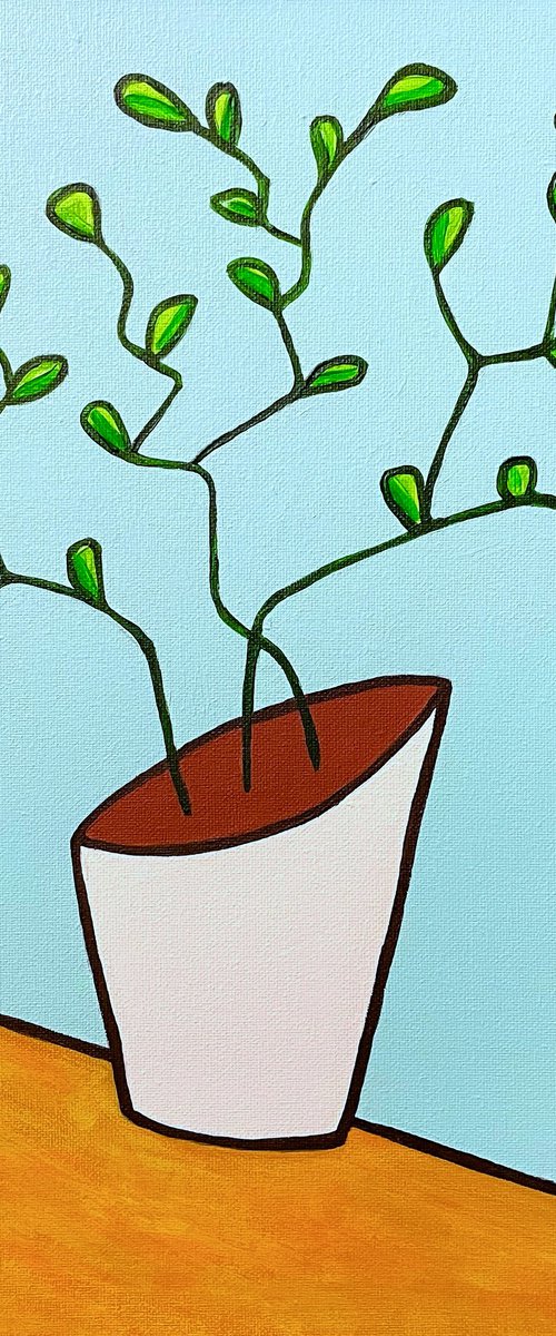 The Plant(canvas) by Ann Zhuleva