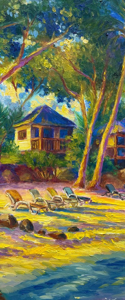 Golden hour on Lamai beach by Yana Vinitskaya