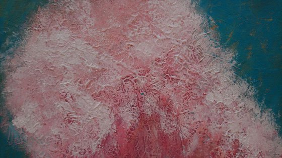 Pink power, Original Abstract painting