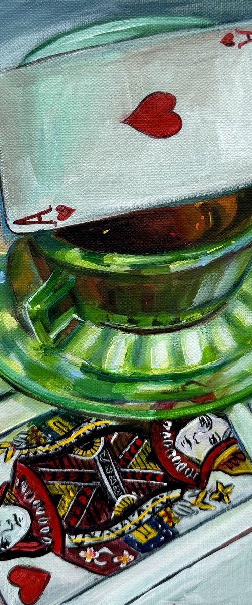 Tea and Queen of Hearts by Victoria Sukhasyan