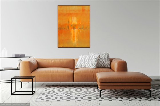 Bold Orange Concept Abstract