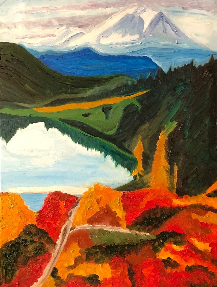 Mt. Rainier - Autumn by Kat X