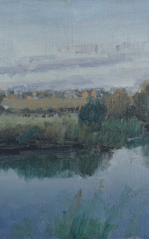 River Windrush, Dusk by Alex James Long