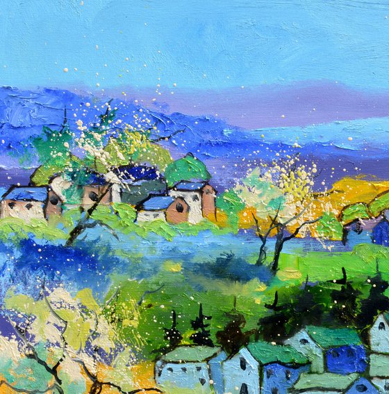 Joyful landscape in my country
