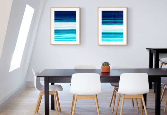 Ocean Quiet. Diptych.