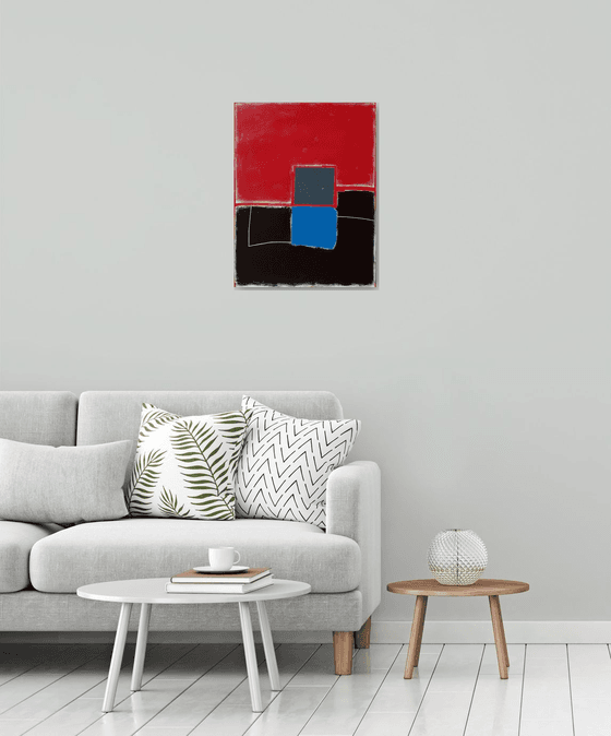 Red and black composition