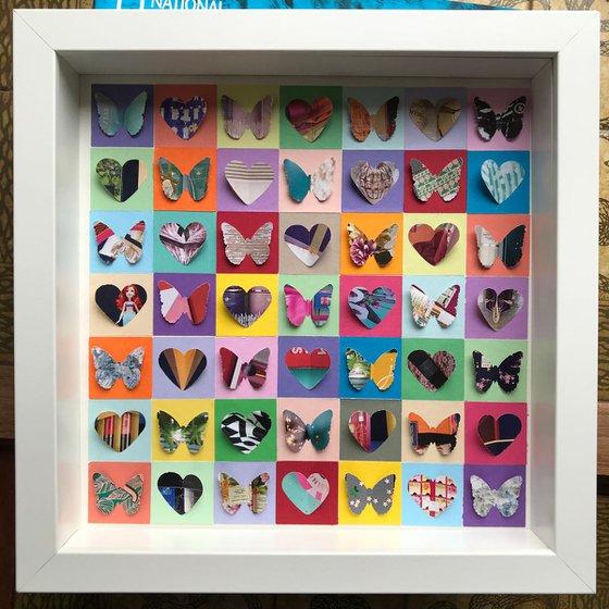 I love Butterflies (Small Frame)