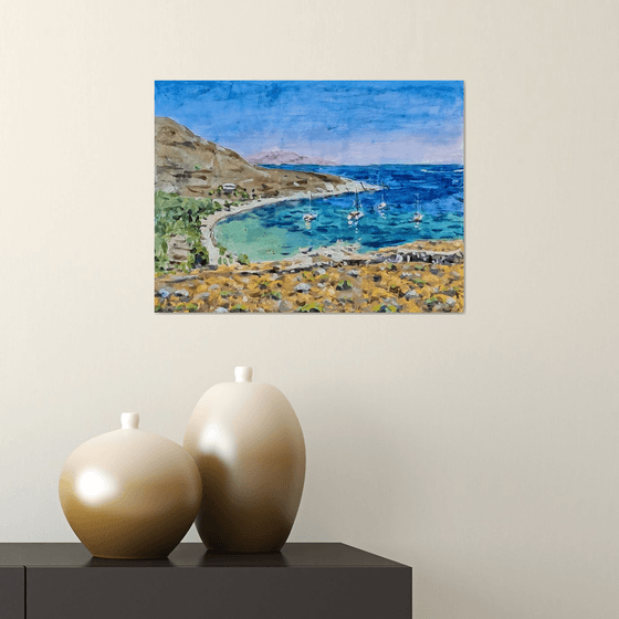Greek island bay