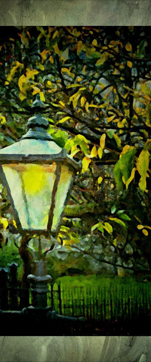 Painted Street Lamp by Martin  Fry