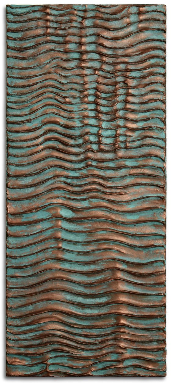 Erosion | Copper Patina Wall Sculpture