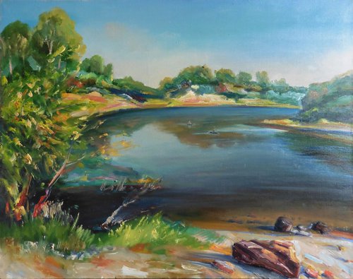 On the Desna river by Vyacheslav Onyshchenko